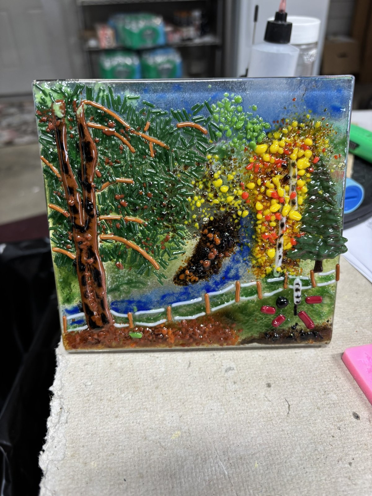 Past piece (fused glass)