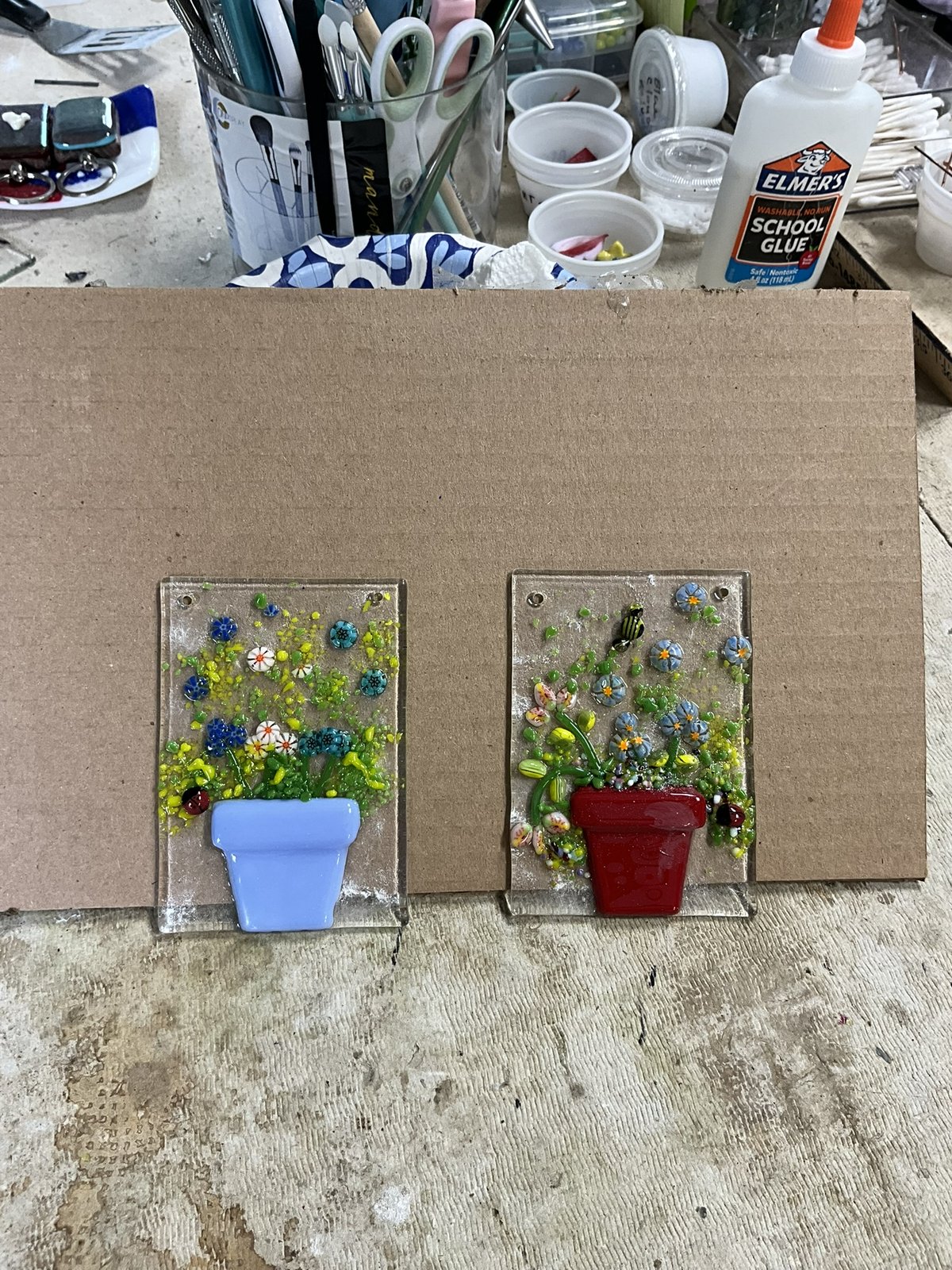Past piece (fused glass)