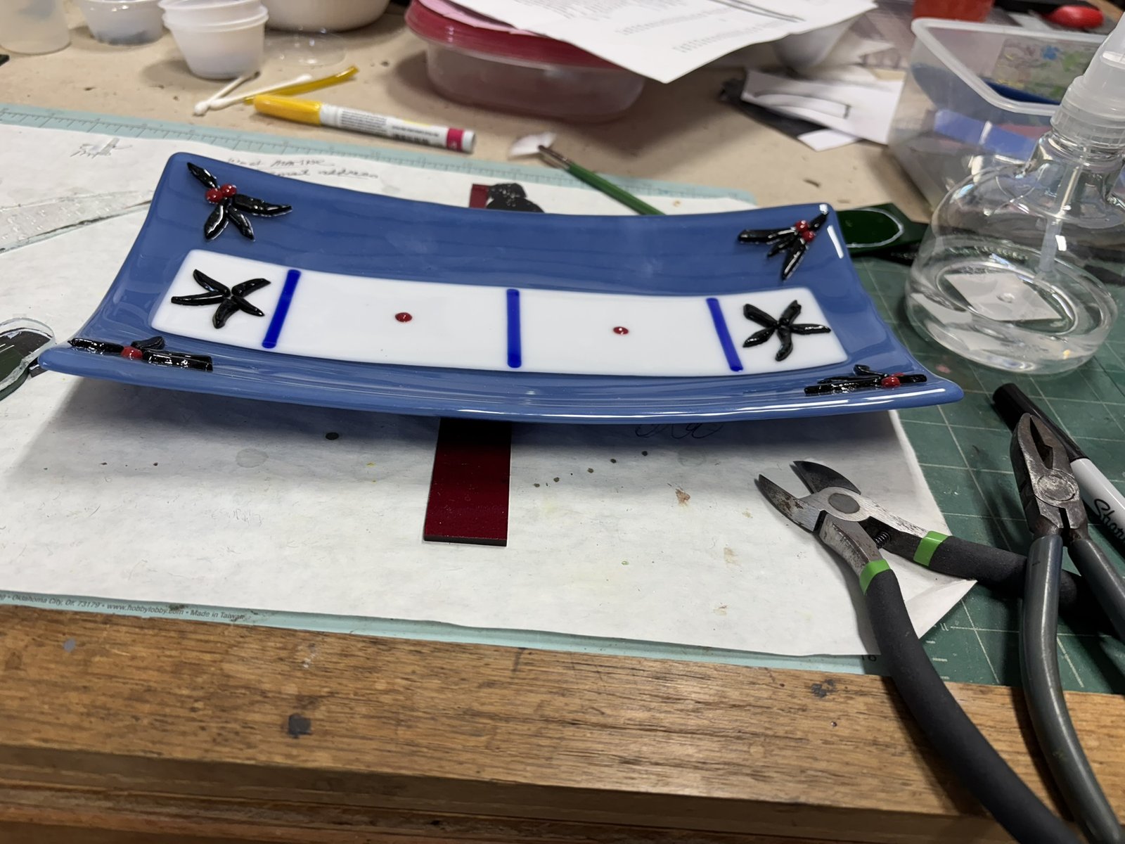 Past piece (fused glass)