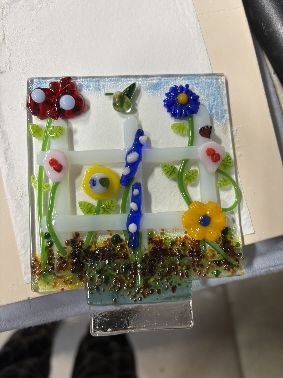 Past piece (fused glass)