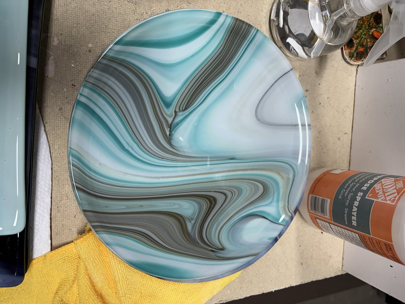 Past piece (fused glass)