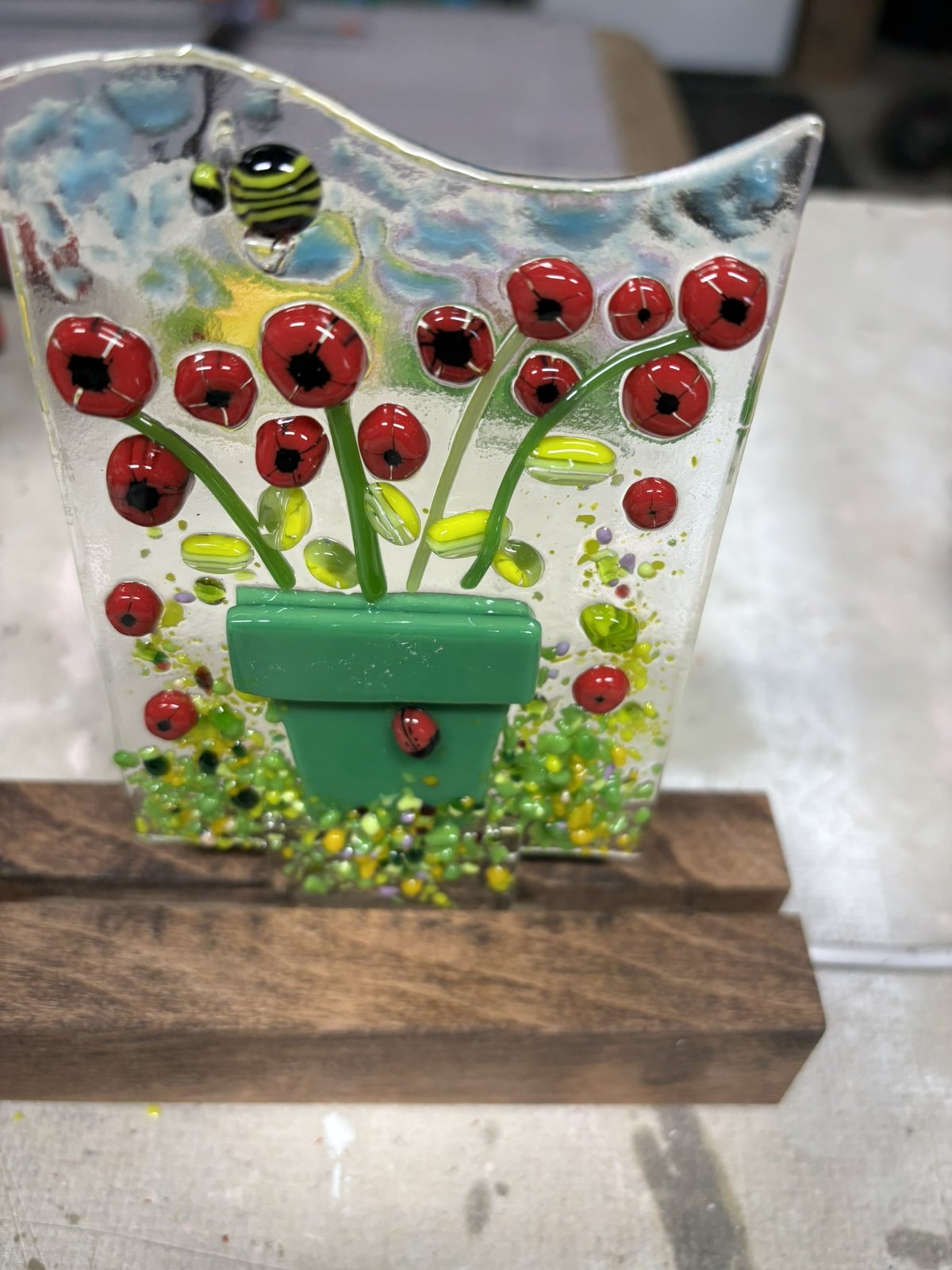 Past piece (fused glass)